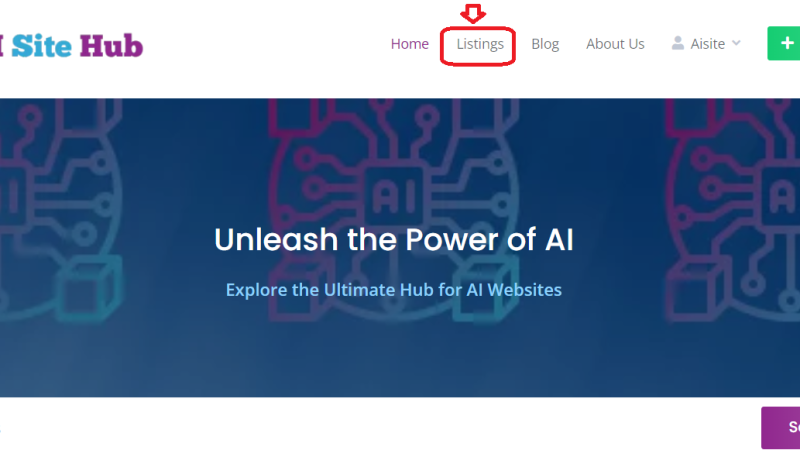 How to Search For Any AI Tool on AI Site Hub