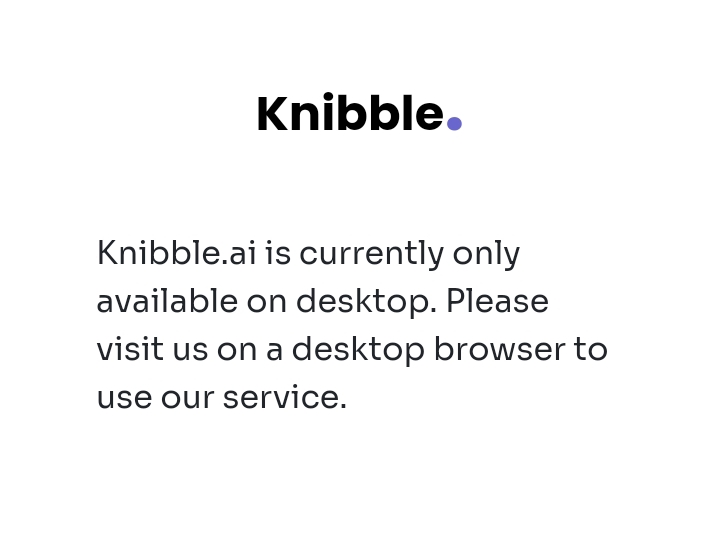 Knibble.ai